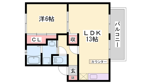 明石駅 バス15分  水谷2丁目下車：停歩5分 1階の物件間取画像